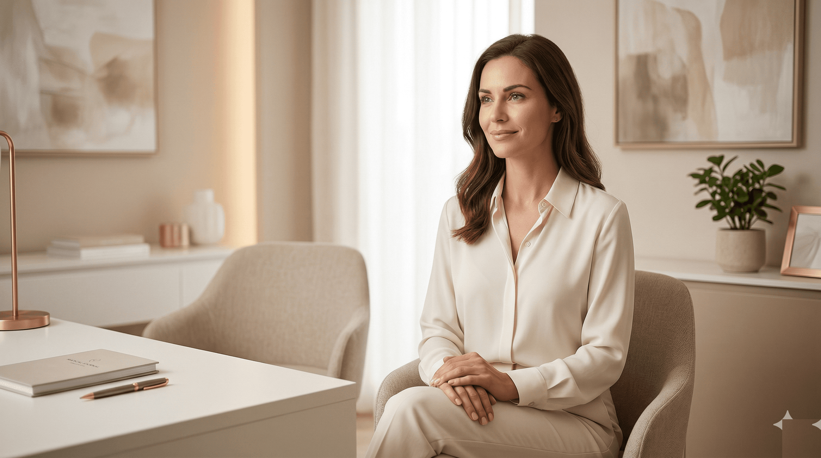 Mulher em consulta médica sobre mamoplastia de aumento com cirurgiã plástica