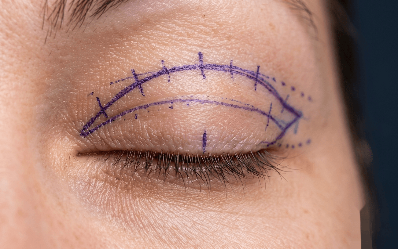 Blefaroplastia — imagem do procedimento
