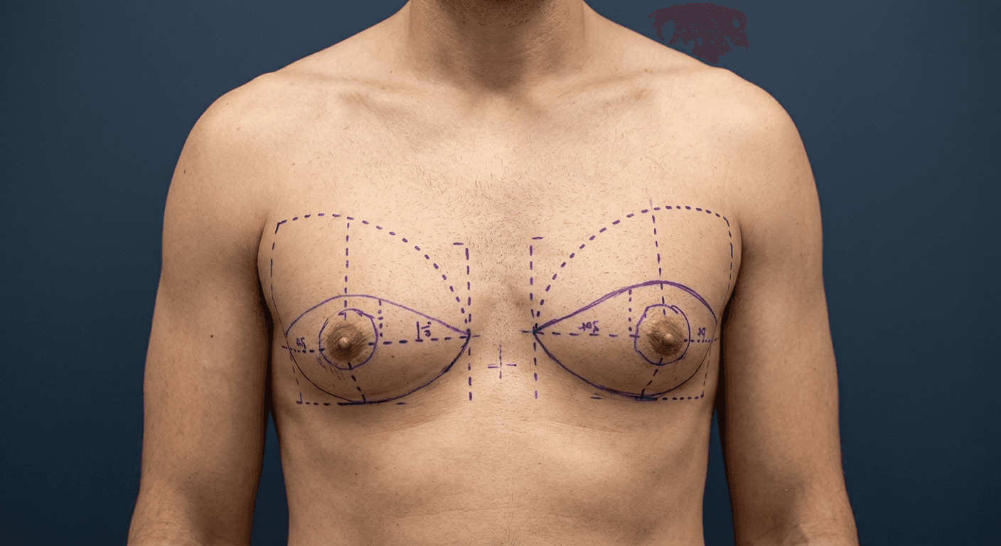 Correção de Ginecomastia — imagem do procedimento