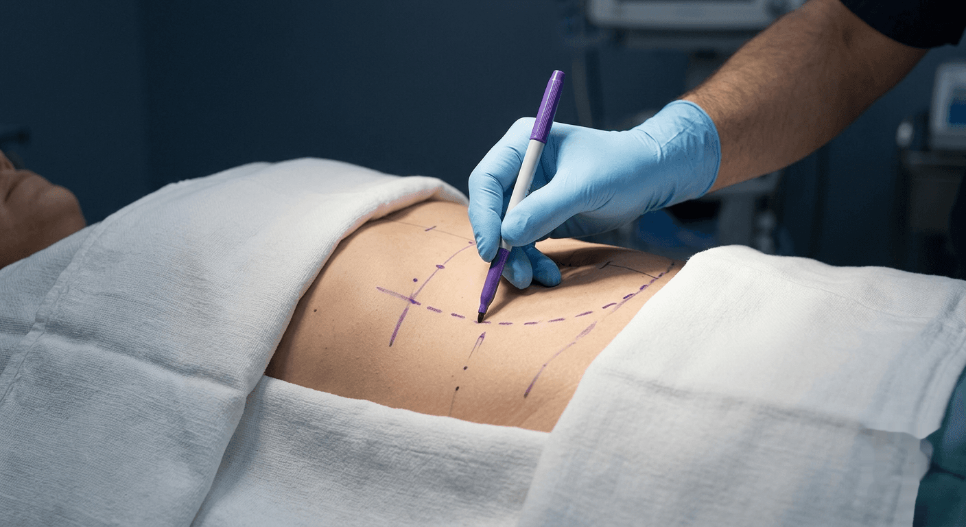 Abdominoplastia — imagem do procedimento